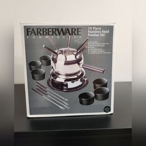 Farberware Commercial 19 Piece Stainless Steel Fondue Set
